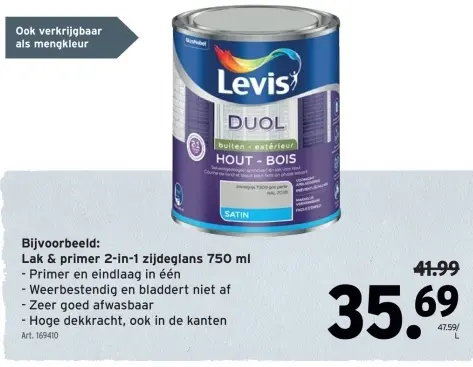 Promotie: Lak & primer 2-in-1 zijdeglans
