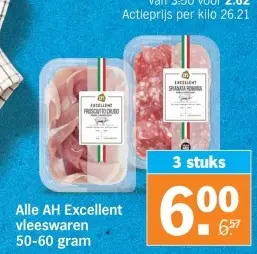 Aanbieding: AH Excellent vleeswaren