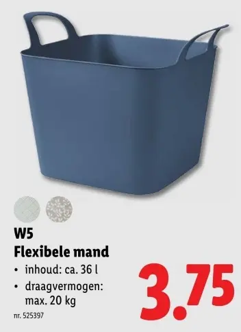 Promotie: Flexibele mand