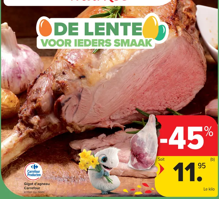 Promotie: Gigot d'agneau