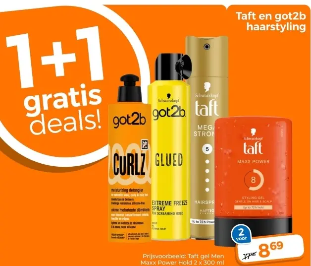 Aanbieding: Taft gel Men Maxx Power Hold