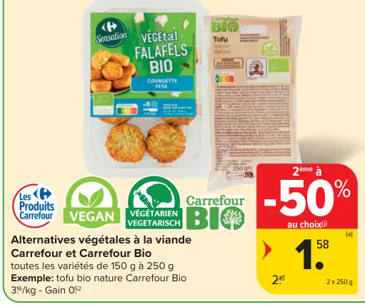 Offre: Alternatives végétales à la viande