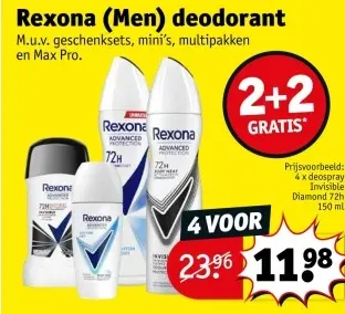 Promotie: Rexona (Men) deodorant