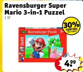 Aanbieding: Super Mario 3-in-1 Puzzel