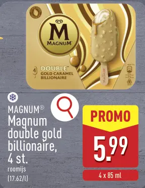 Promotie: Magnum double gold billionaire