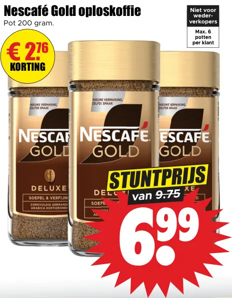 Aanbieding: Gold oploskoffie