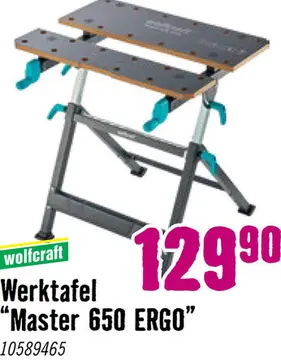 Aanbieding: WOLFCRAFT Werktafel Master 650 ERGO