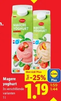 Aanbieding: Magere yoghurt