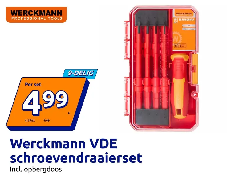 Promotie: Werckmann VDE schroevendraaierset