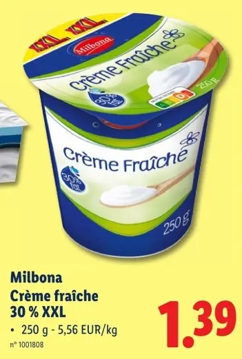Offre: Crème fraîche
