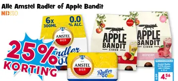 Aanbieding: Amstel Radler of Apple Bandit