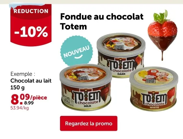 Offre: Fondue au chocolat
