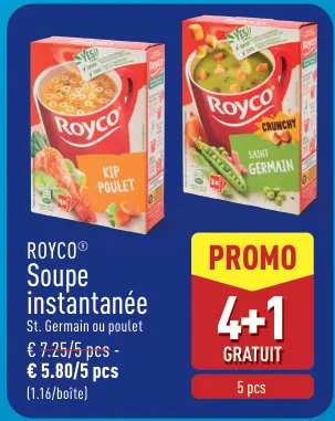 Offre: Soupe instantanée St. Germain ou poulet