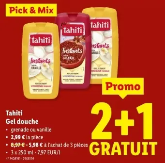 Offre: Gel douche
