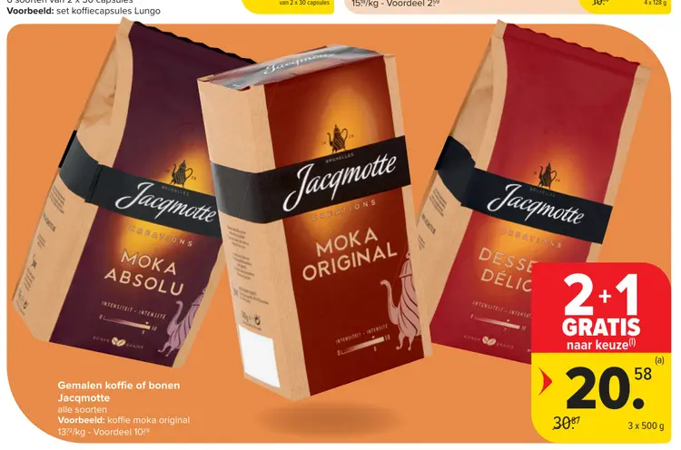 Promotie: Gemalen koffie of bonen