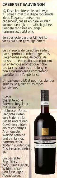 Offre: Yves-Louis de Montauban Cabernet sauvignon