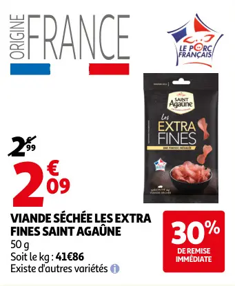 Promotie: Viande séchée les extra fines Saint Agaûne