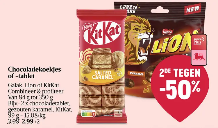 Promotie: Chocoladekoekjes of -tablet