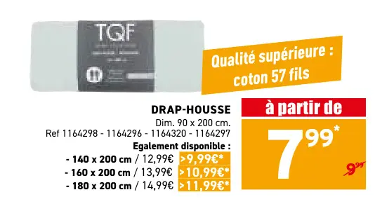 Offre: Drap-housse