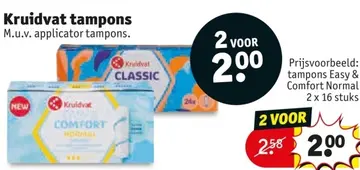 Aanbieding: Kruidvat tampons