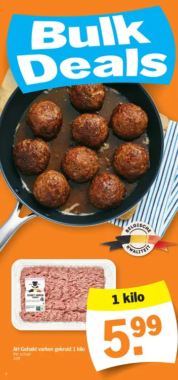 Promotie: Gehakt varken gekruid