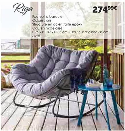Offre: Riga Fauteuil à bascule
