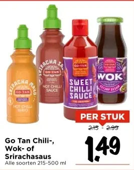 Aanbieding: Chili-, Wok- of Srirachasaus