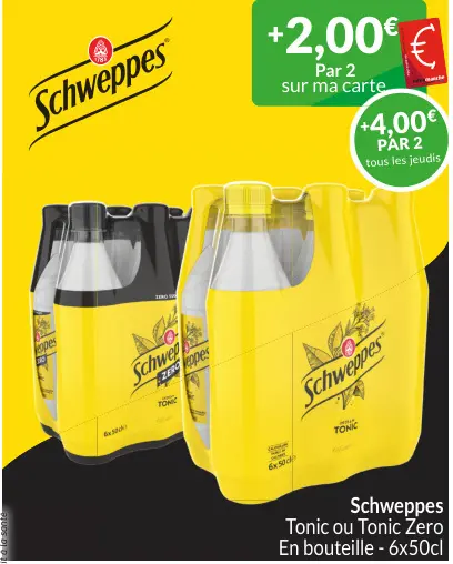 Offre: Schweppes Tonic ou Tonic Zero