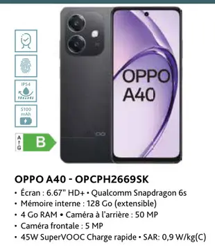 Offre: Oppo a40 - opcph2669sk
