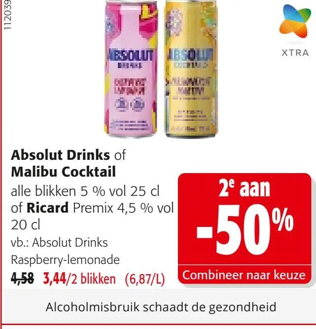 Promotie: Absolut Drinks of Malibu Cocktail