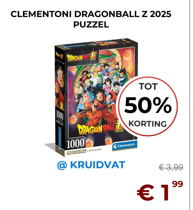 Aanbieding: Dragonball z 2025 puzzel