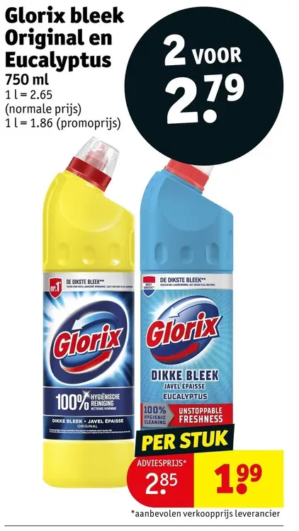 Promotie: Bleek Original en Eucalyptus