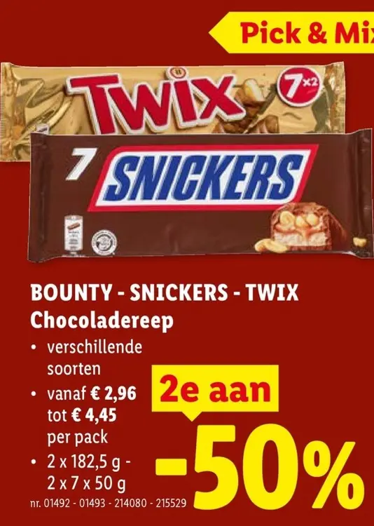 Promotie: Chocoladereep