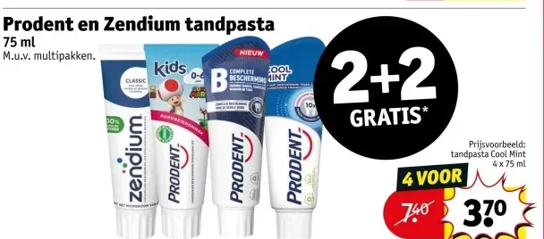 Aanbieding: Colgate tandpasta in doosje