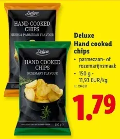 Promotie: Hand cooked chips