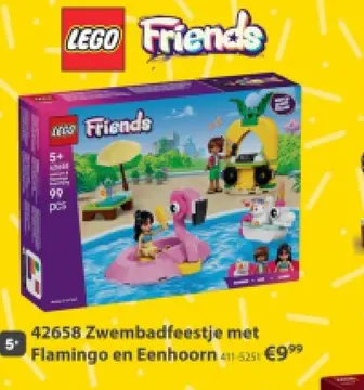 Aanbieding: 42658 Zwembadfeestje met Flamingo en Eenhoorn