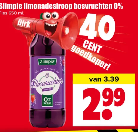 Aanbieding: limonadesiroop bosvruchten