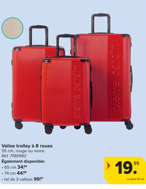 Offre: Valise trolley à 8 roues