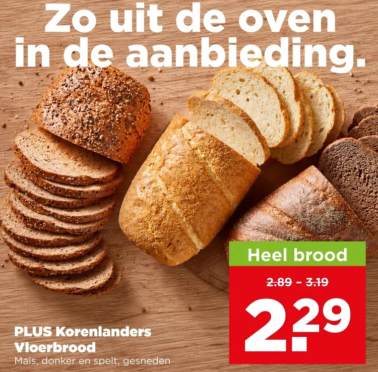 Aanbieding: PLUS Korenlanders Vloerbrood