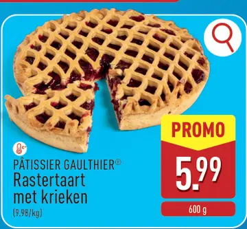 Aanbieding: Rastertaart met krieken