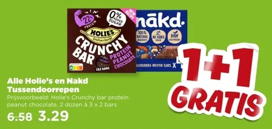 Aanbieding: Holie's en Nakd Tussendoorrepen