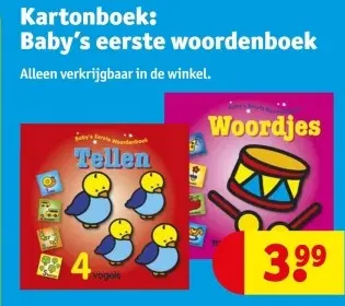Promotie: Kartonboek: Baby's eerste woordenboek