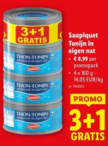 Promotie: Tonijn in eigen nat