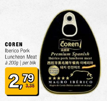 Aanbieding: COREN Iberico Pork Luncheon Meat