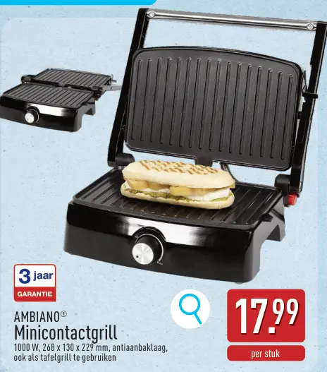 Promotie: Minicontactgrill