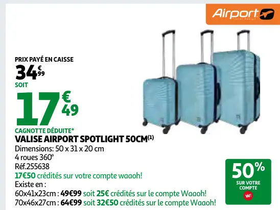 Aanbieding: Valise Airport spotlight