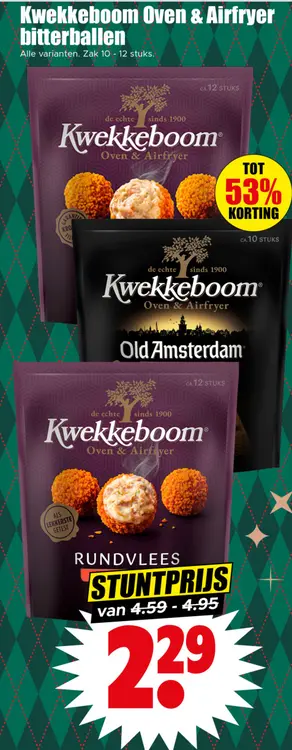 Aanbieding: Kwekkeboom Oven & Airfryer bitterballen