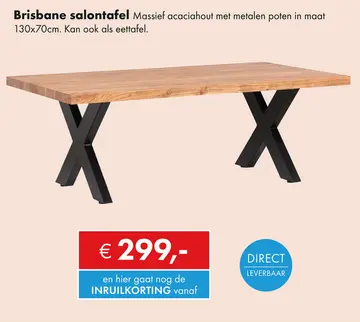 Aanbieding: Brisbane salontafel