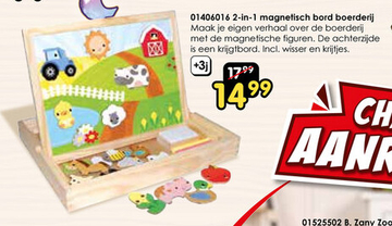 Aanbieding: 2-in-1 magnetisch bord boerderij