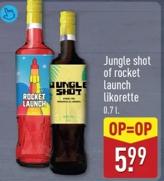 Aanbieding: Jungle shot of rocket launch likorette